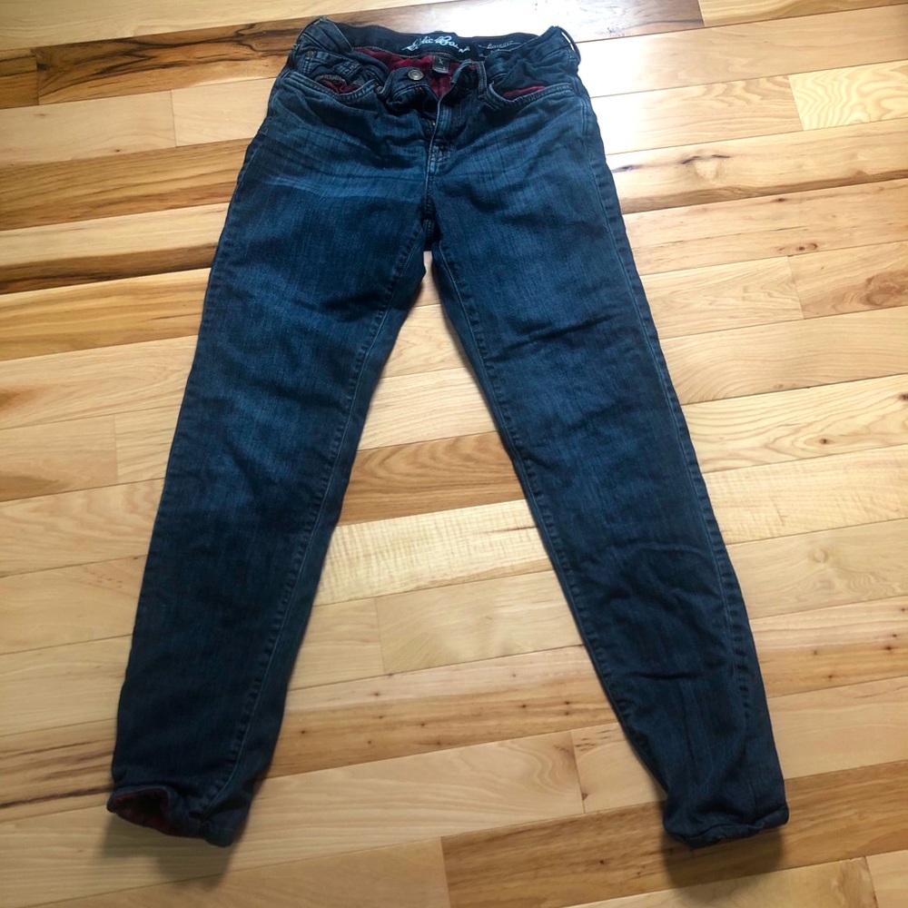 Eddie Bauer flannel lines jeans